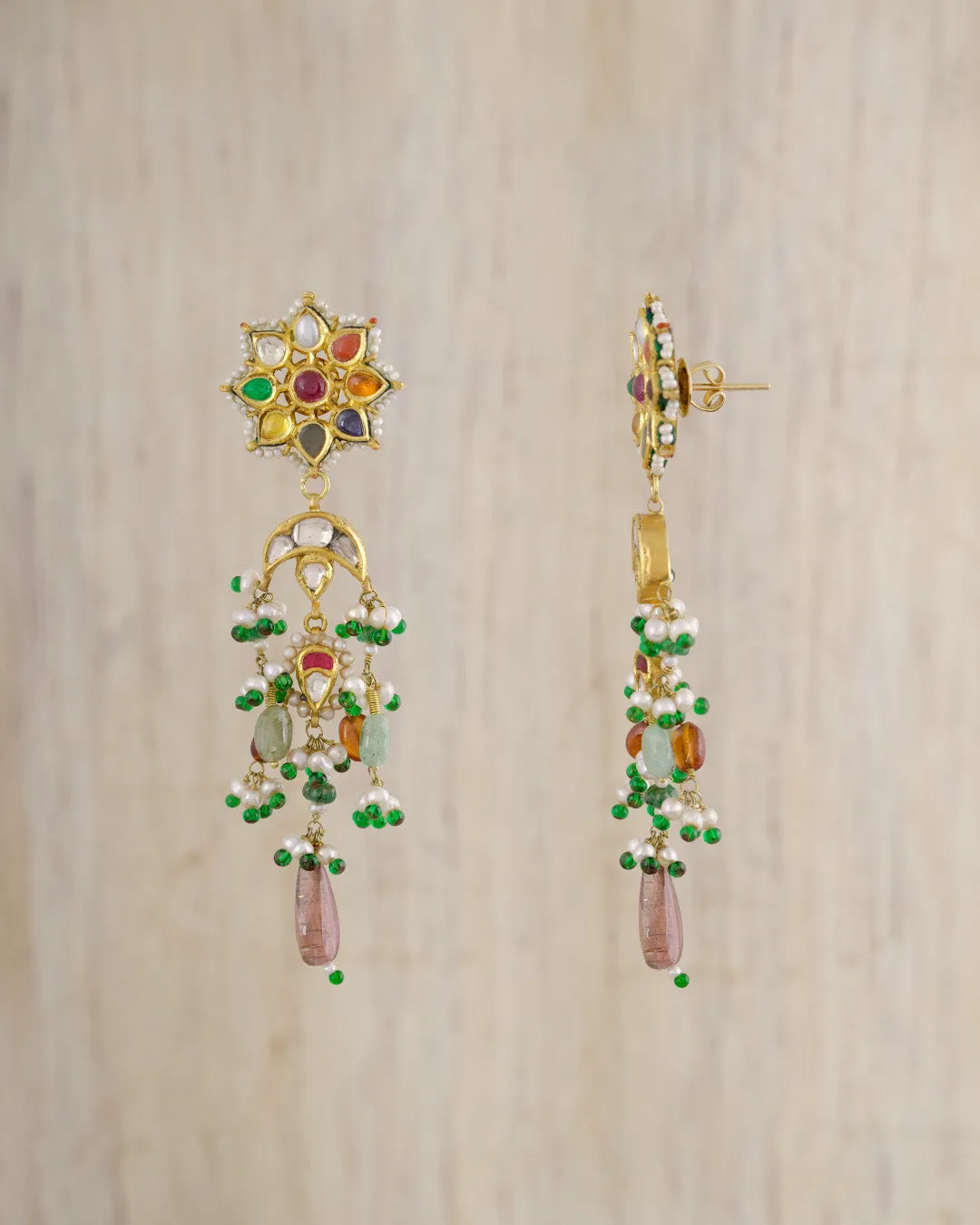 Malar Navratna Earrings