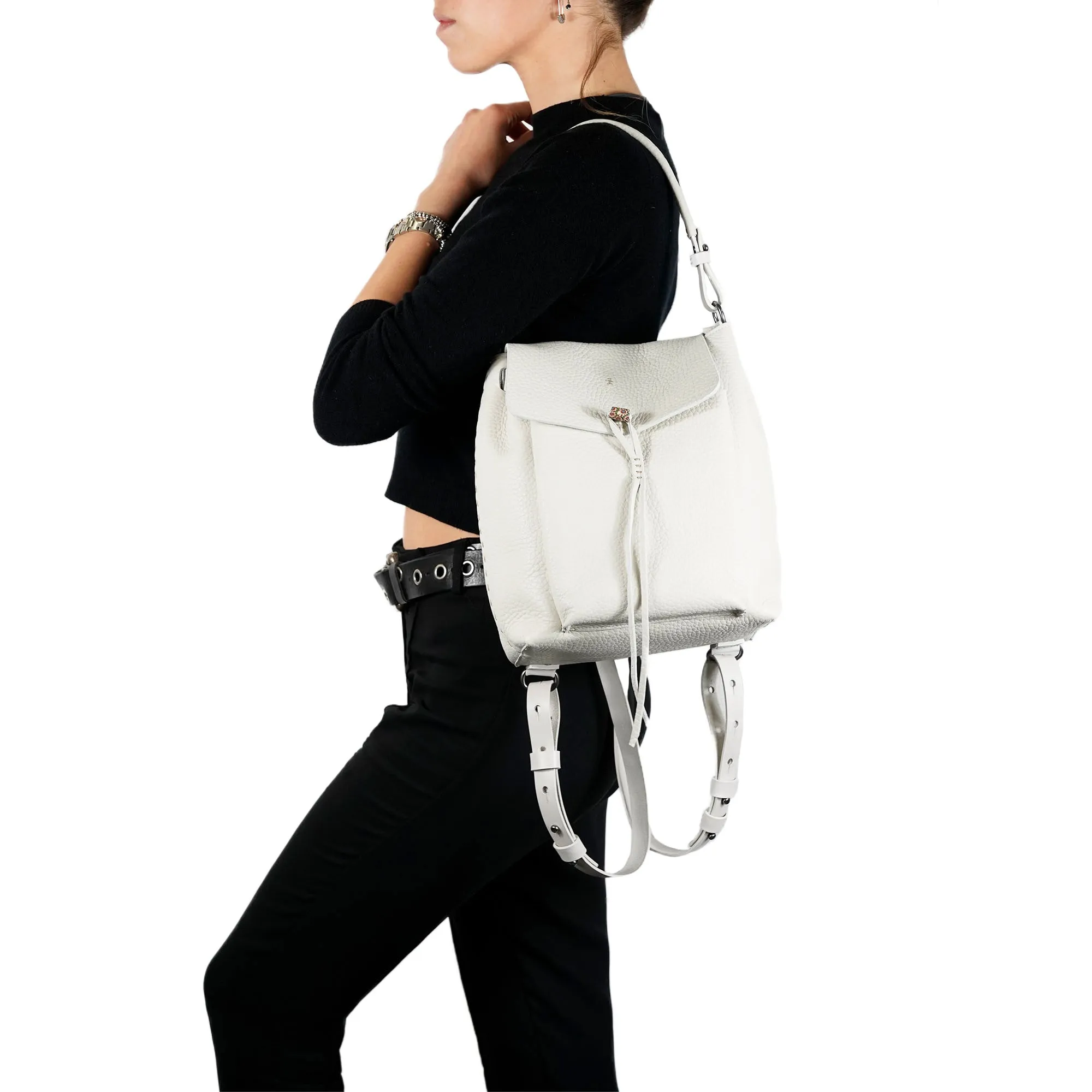 Marika Backpack S Greca Rhino Chalk White