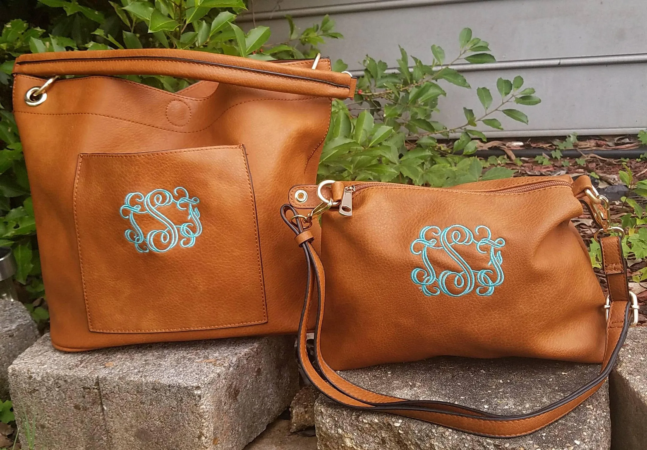 Monogrammed Bucket purse