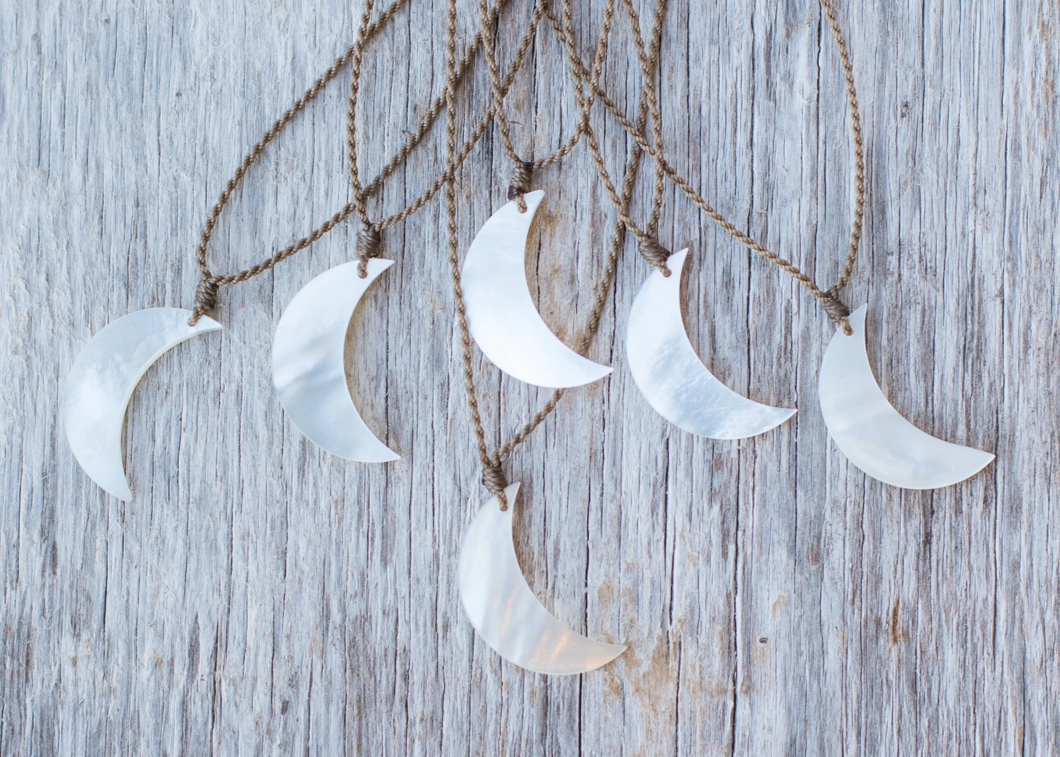 Mother of Pearl Moon Necklace