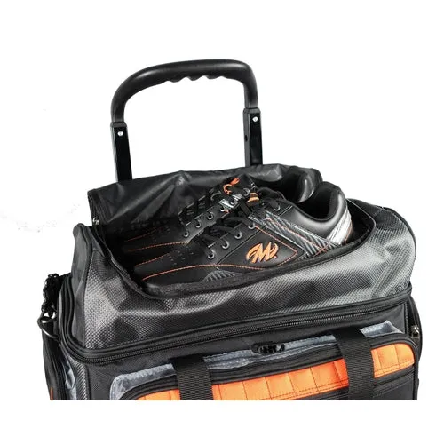 Motiv Vault 6 Ball Roller Black Orange Bowling Bag