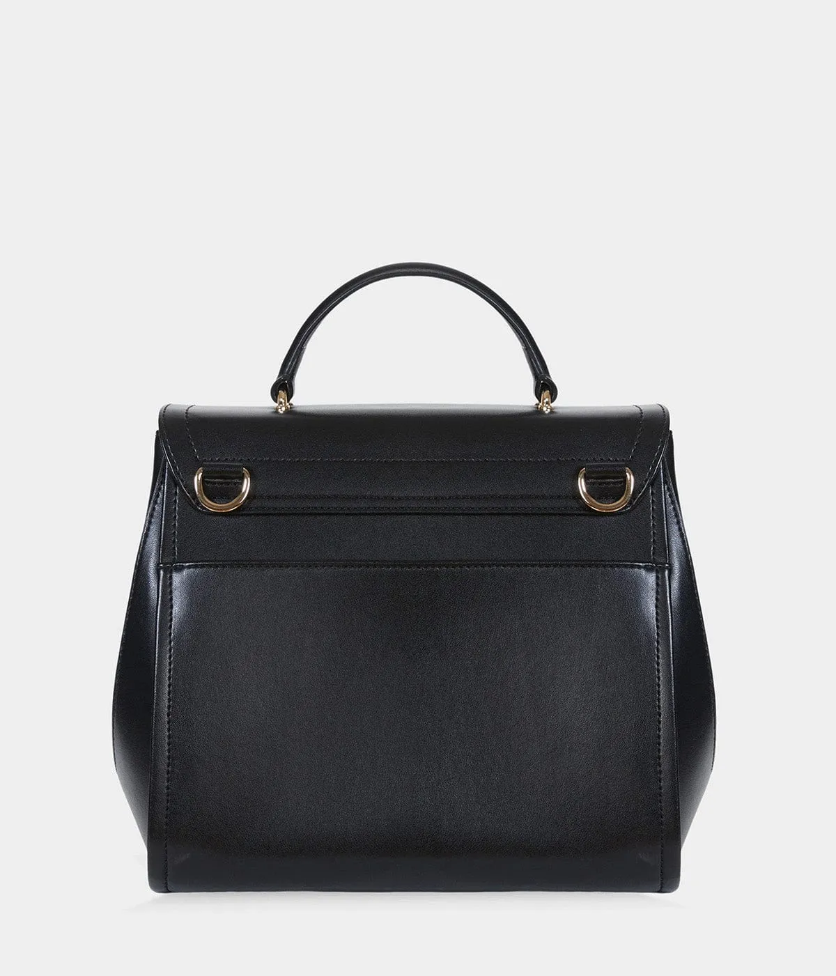 Paname Apple Leather Vegan Handbag | Black