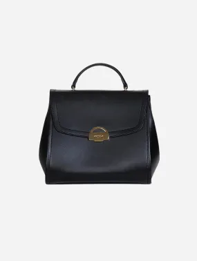 Paname Apple Leather Vegan Handbag | Black