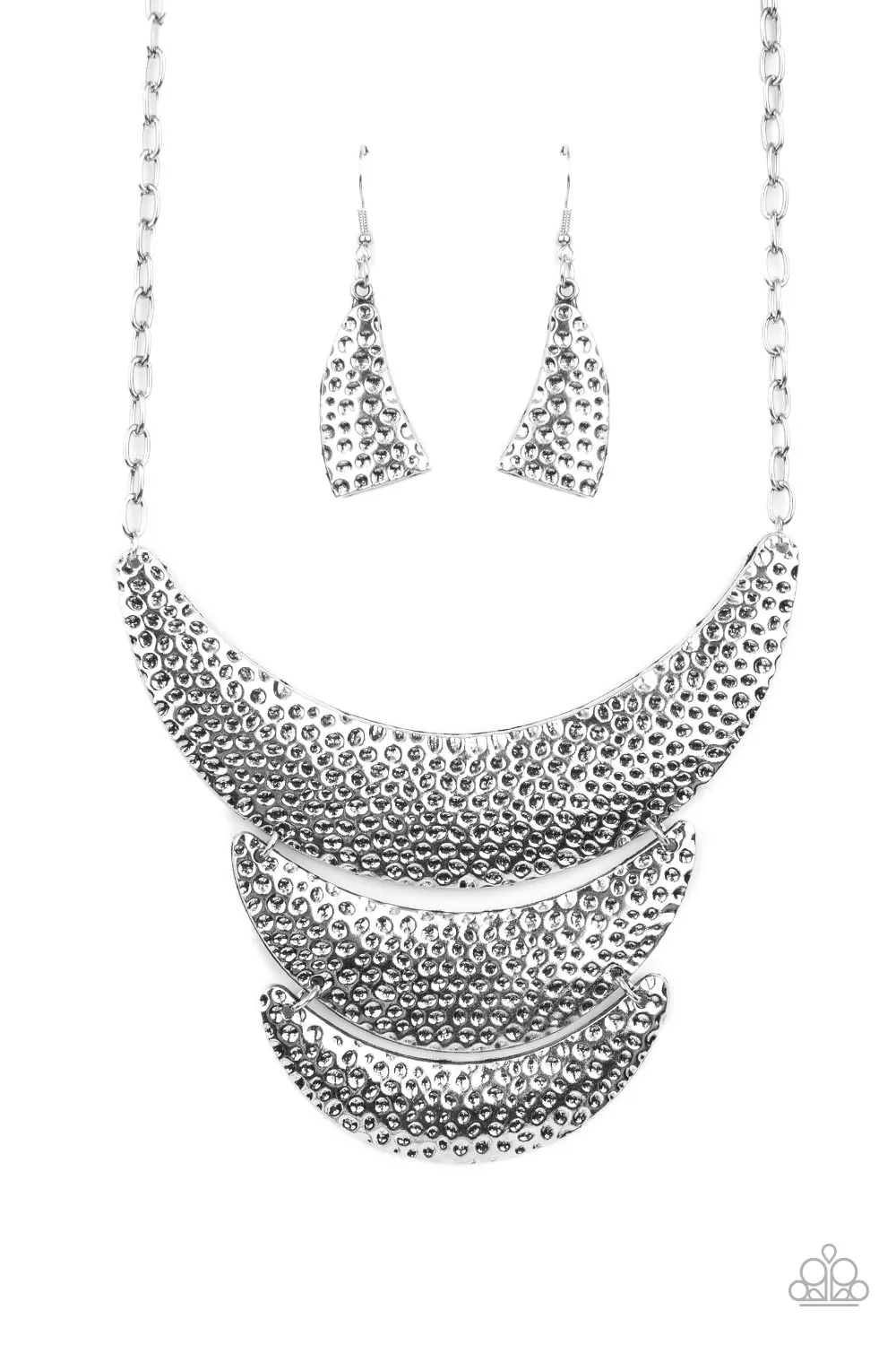 Paparazzi Necklace ~ Moonwalk Magic - Silver