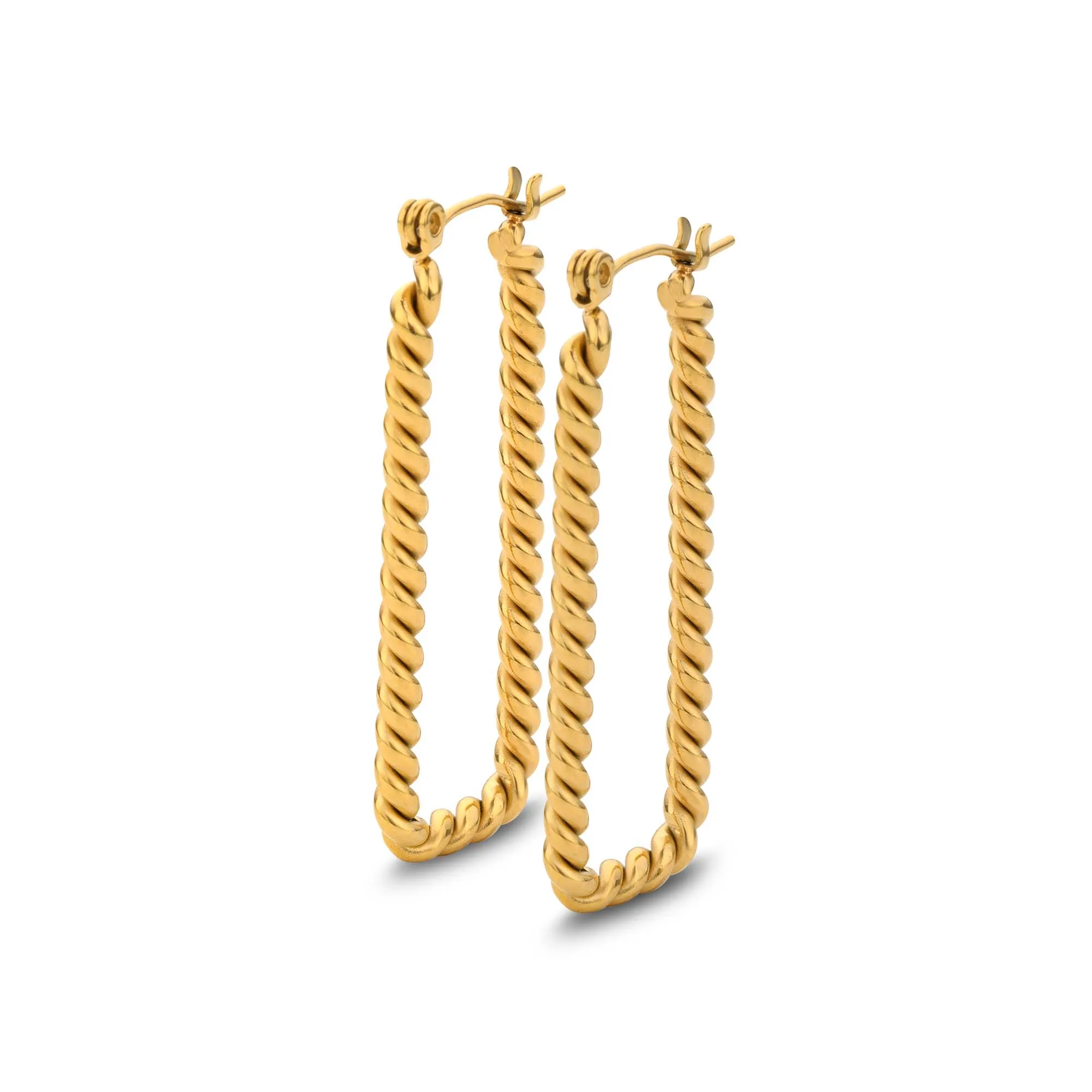 Rope earring gold