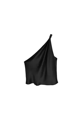 Single Shoulder Cone Top - Black