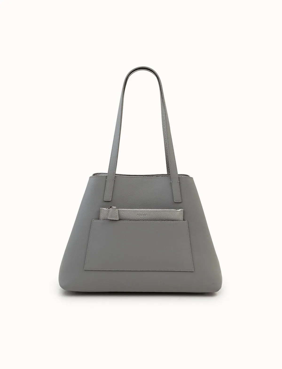 Small Reversible Two-Tone Leather Handbag