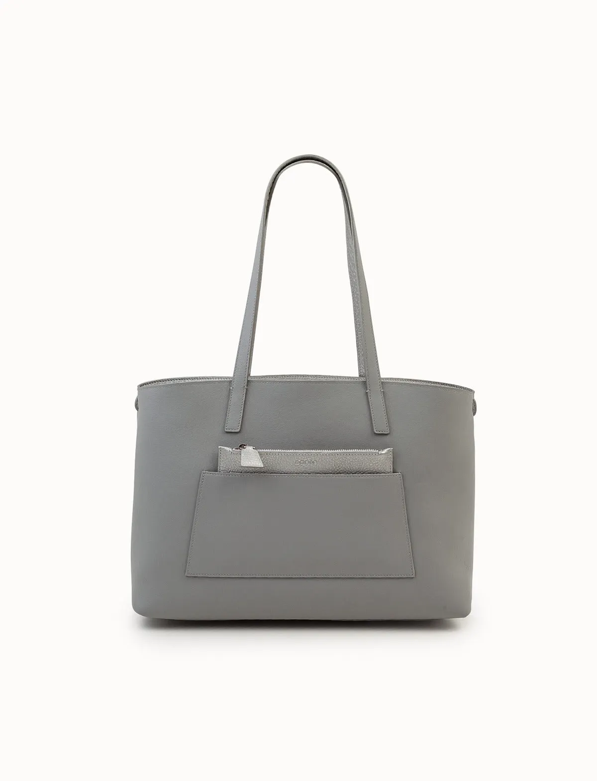 Small Reversible Two-Tone Leather Handbag