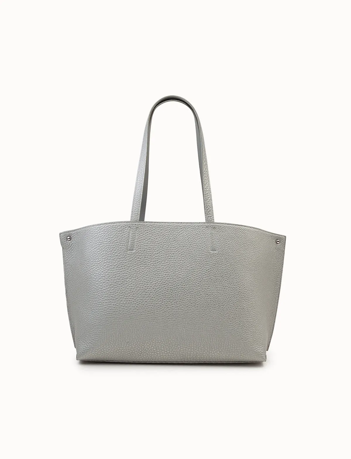 Small Reversible Two-Tone Leather Handbag