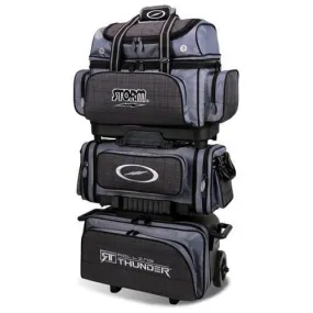 Storm 6 Ball Rolling Thunder Charcoal Plaid Bowling Bag Grey/Black