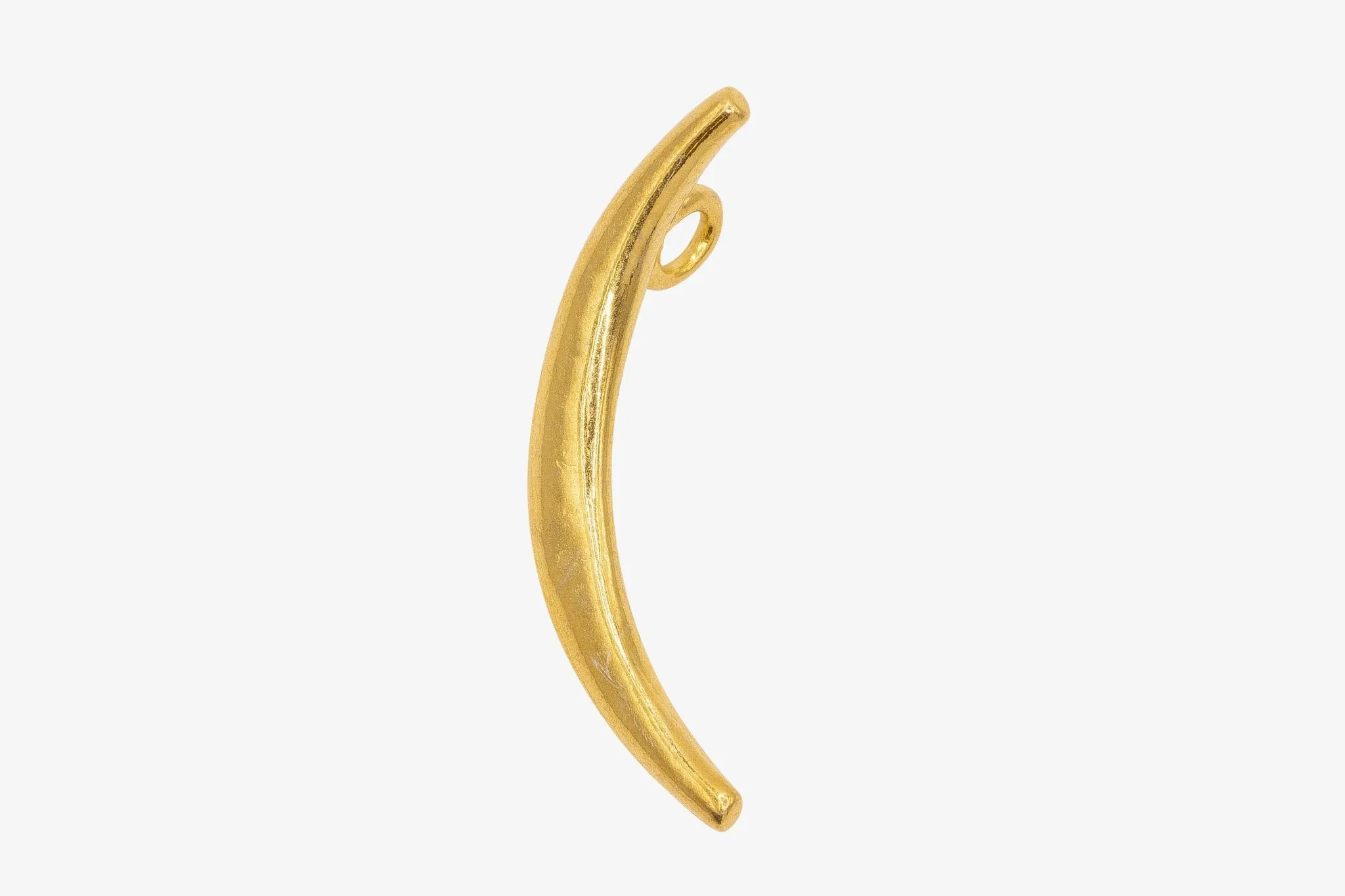 Thin Crescent Moon Charm Wholesale 14K Gold, Solid 14K Gold, 285G