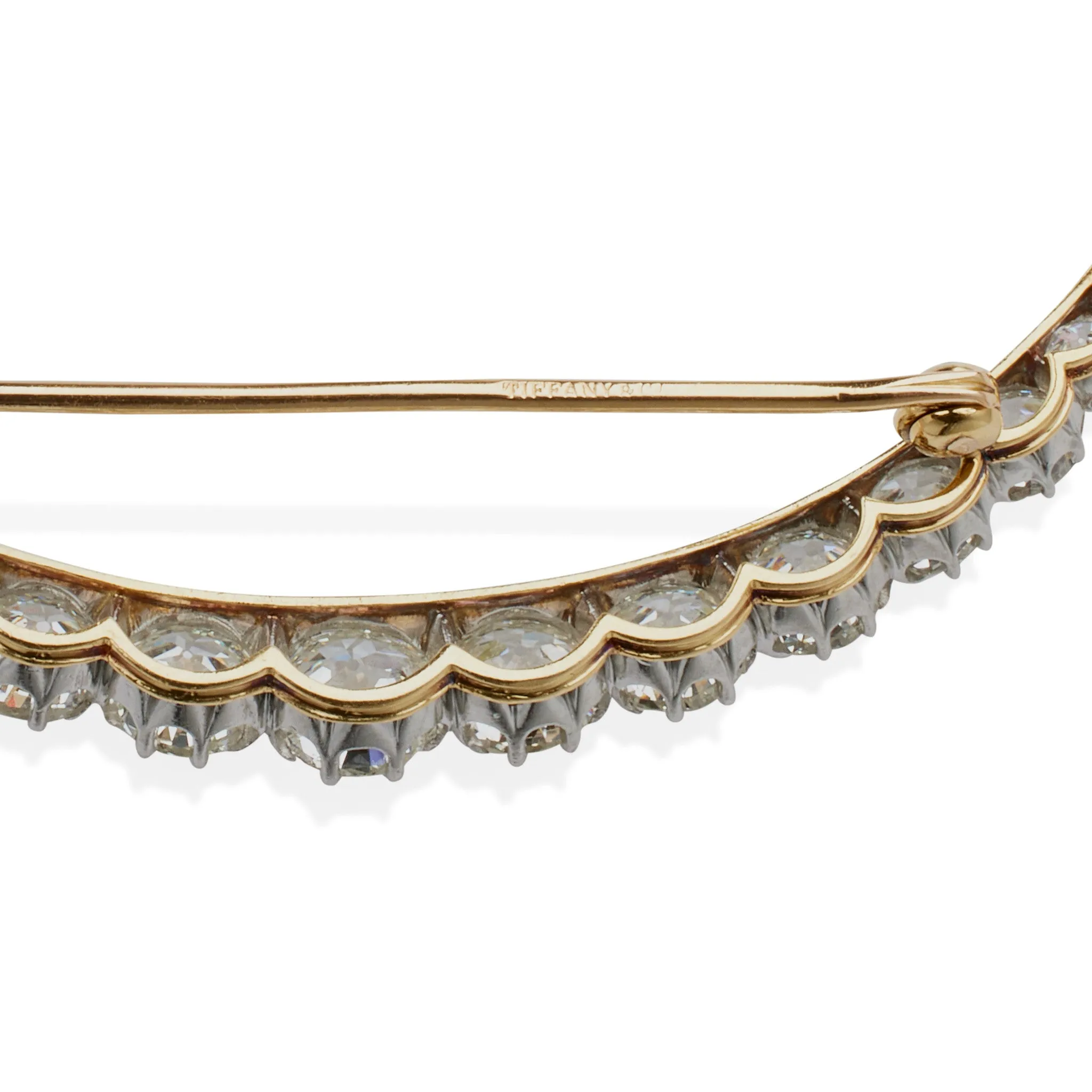 Tiffany & Co. Edwardian Diamond Crescent Brooch