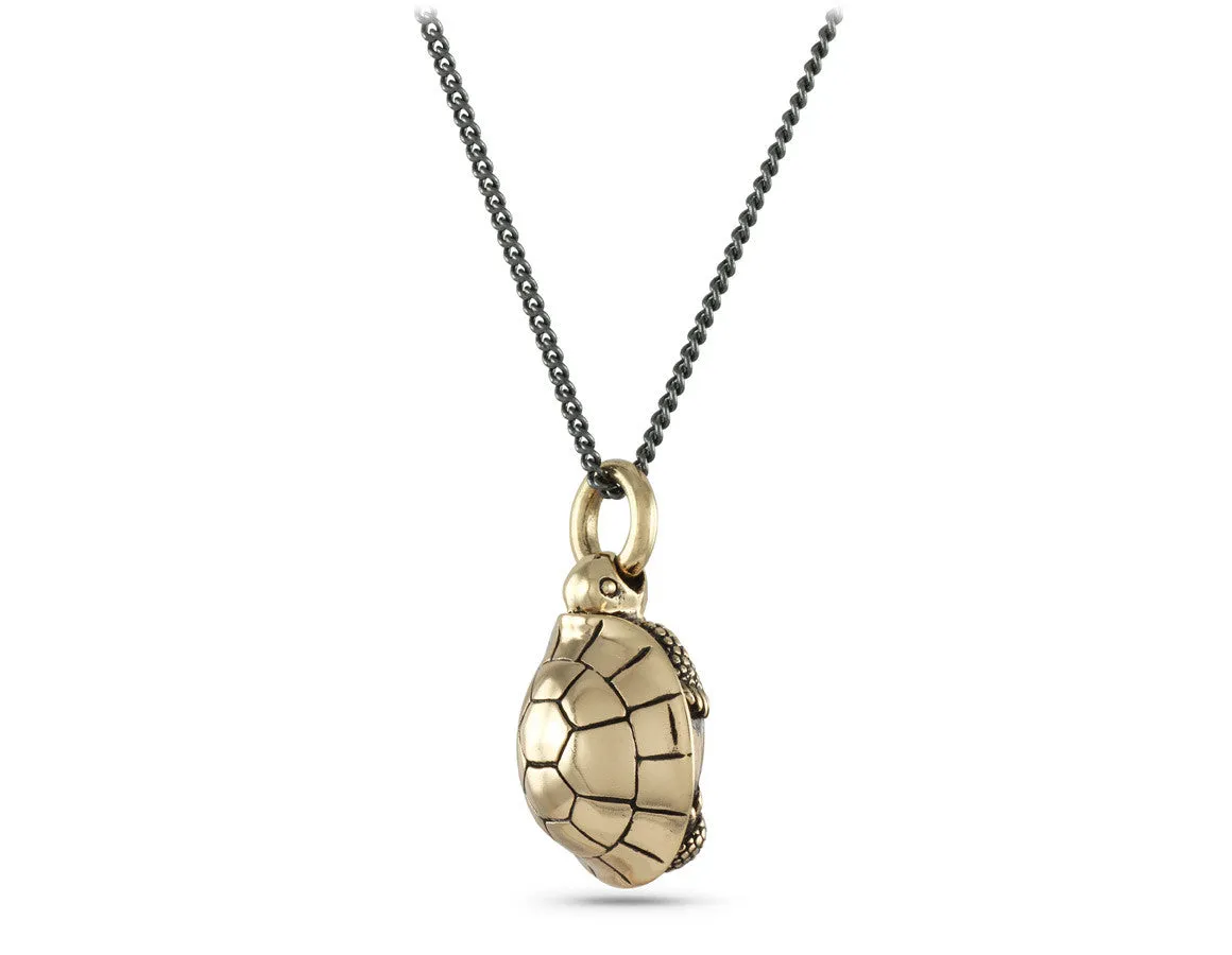 Turtle Necklace - Bronze