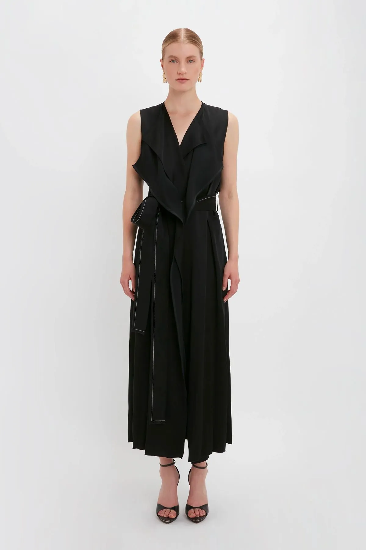 Victoria Beckham Classic Trench Dress - Black