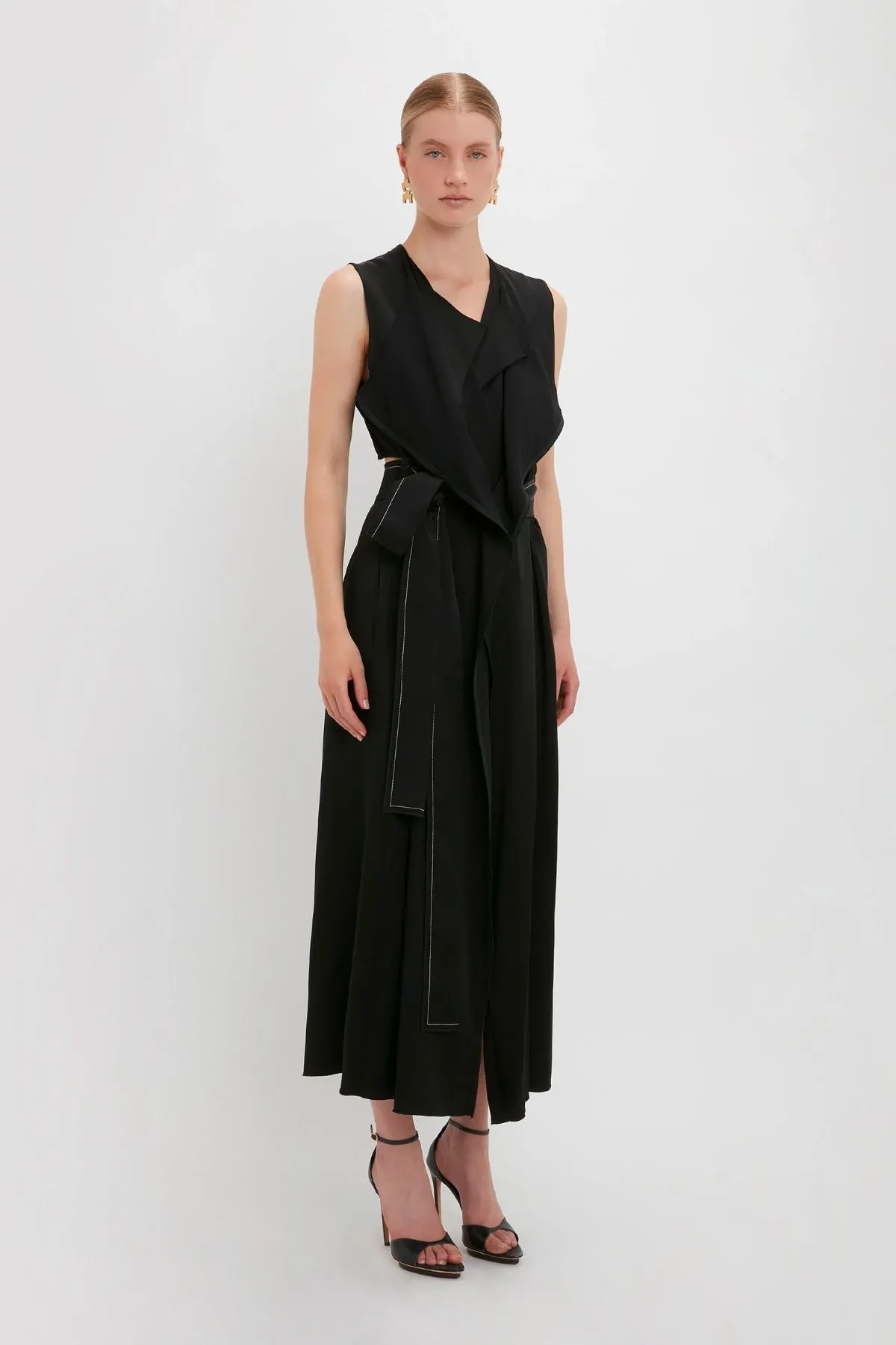 Victoria Beckham Classic Trench Dress - Black