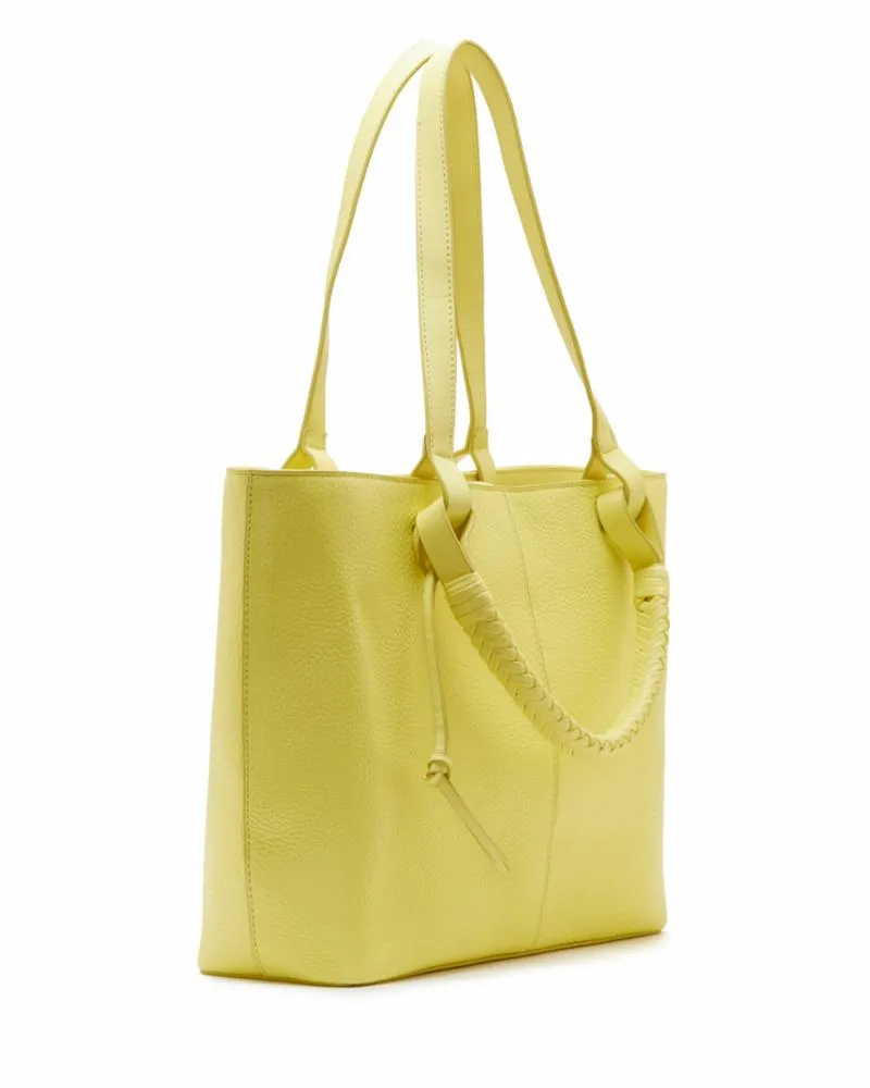 Vince Camuto Handbag SLONE SMTOTE PRIMROSE YELLOW/COW MADRID