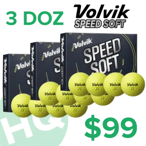 Volvik Speed Soft Yellow Dozen - 3 for $99