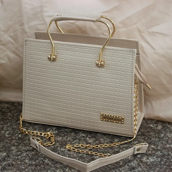 White Fancy Hand & Shoulder Bag for Girls